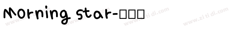 Morning star字体转换